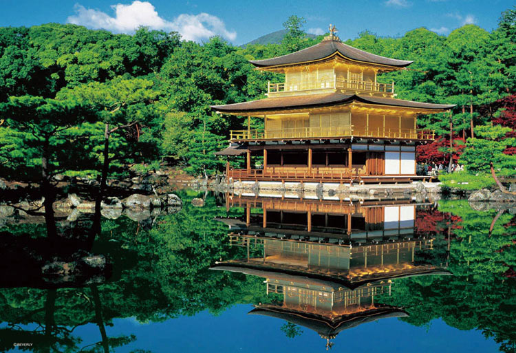 日本風景 - 夏日金閣寺 300塊 (26×38cm)