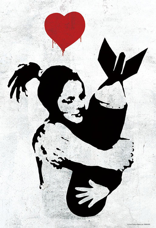 Banksy - 愛炸彈 300塊 (26×38cm)