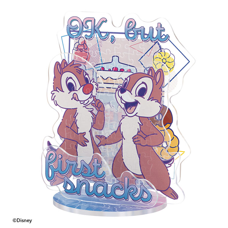 水晶立體 - 鋼牙與大鼻 Chip & Dale  89塊