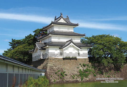 日本風景 - 新潟縣 柴田城3樓塔 300塊 (26×38cm)