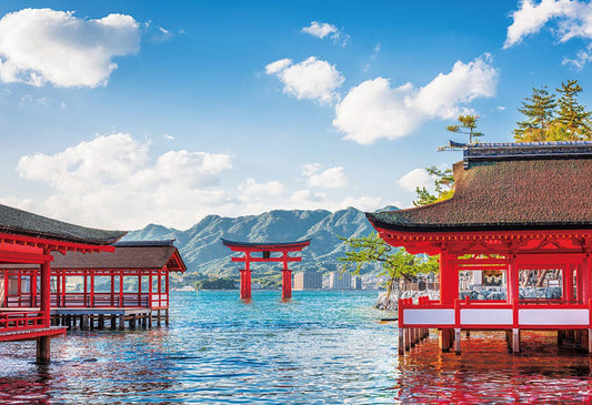 日本風景 - 嚴島神社 300塊 (26×38cm)