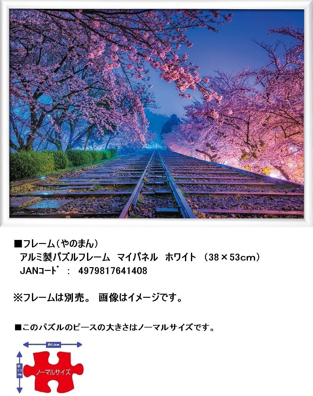 (夜光) 日本風景 - 夢之軌道 500塊 (38×53cm)