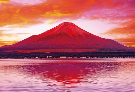 日本風景 - 雲峰赤富士 1000塊 (49×72cm)