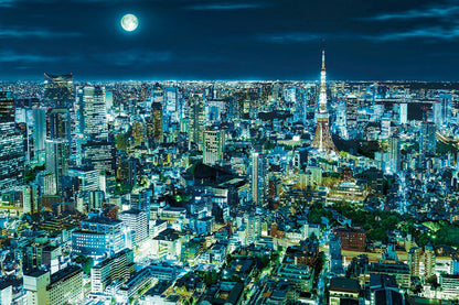 (夜光) 日本風景 - 東京都市夜景 1000塊 (50×75cm)