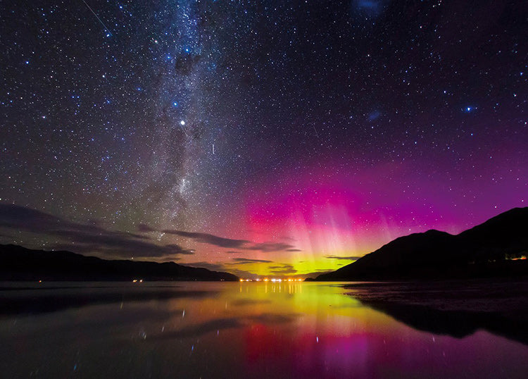 紐西蘭風景 - 南半球的紅色極光 500塊 (38×53cm)
