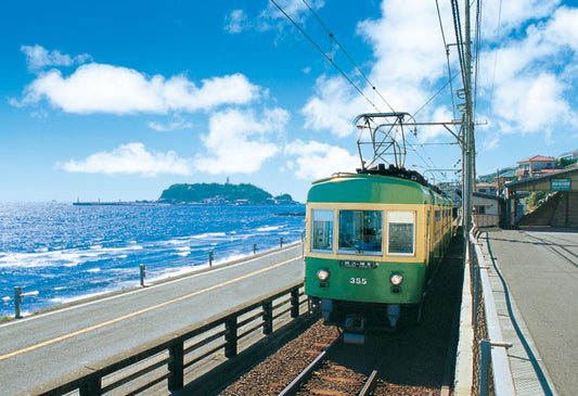 日本風景 - 伊諾沿海電車鐵路 300塊 (26×38cm)