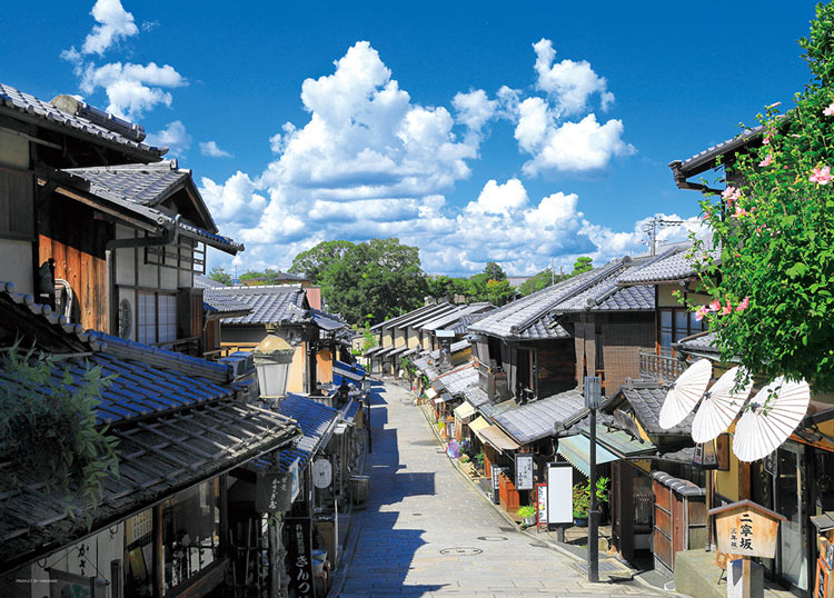 日本風景 - 夏雲和京都二年坂 500塊 (38×53cm)