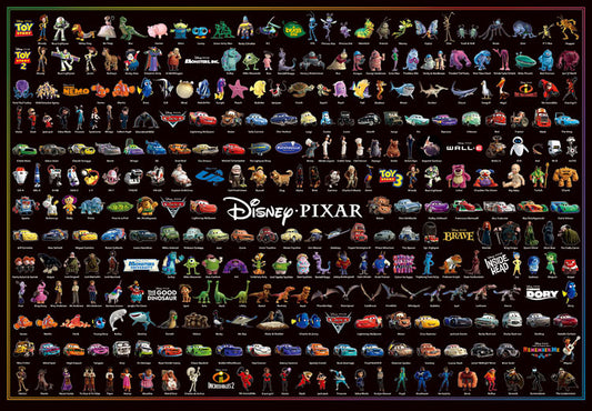 彼思工作室 - Disney Pixar 角色大集合 1000塊 (51×73.5cm)