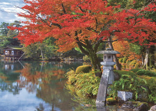 日本風景 - 紅葉之兼六園 500塊 (38×53cm)