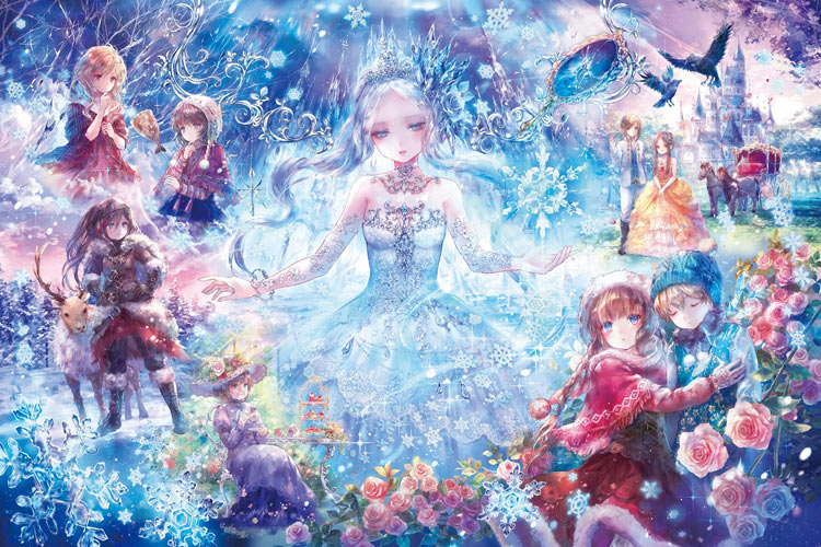 (夜光) Onineko - 雪之女王物語 1000塊 (50×75cm)