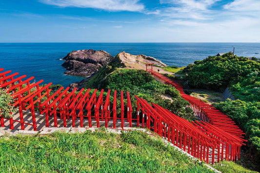 日本風景 - 元乃隅稲成神社 1000塊 (50×75cm)