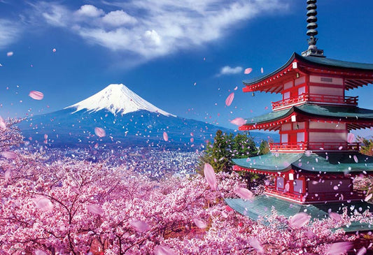 日本風景 - 淺間神社 300塊 (26×38cm)