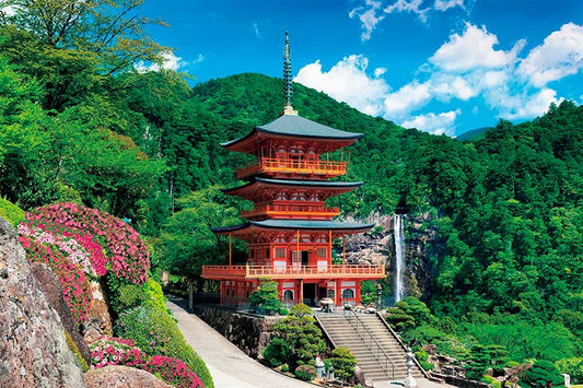 日本風景 - 那智山青岸渡寺 1000塊 (50×75cm)